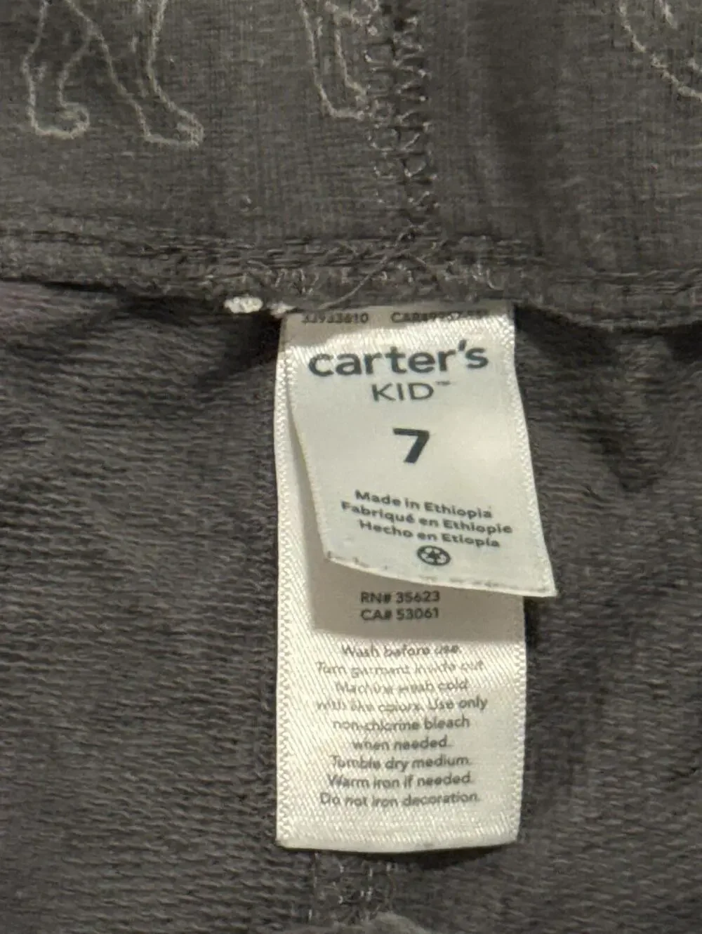 Carter's Kids Boys Space Print Jogger Pants Size 7 - Lot of 2